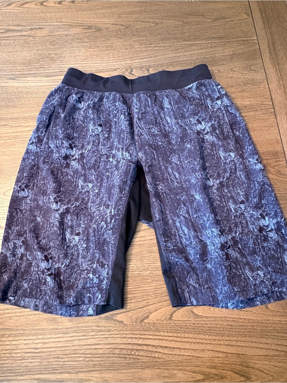 lululemon athletica Black and Gray Athletic Shorts
